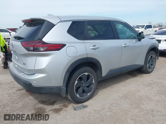 2024 Nissan Rogue SV with VIN JN8BT3BA9RW351981, listed as a IAAI auction lot 41801994 with 124,638 mi miles and . Bid and sale history available at carsss.com. Image 4.