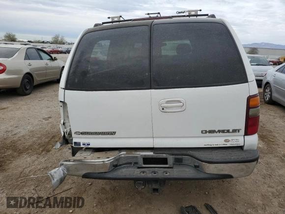 2002 Chevrolet Suburban LT with VIN 1GNFK16Z62J301344, listed as a Copart auction lot 86625244 with 271,596 mi miles and Salvage title. Bid and sale history available at DreamBid. Image 6.