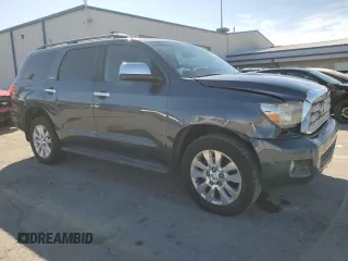 2010 Toyota Sequoia Platinum with VIN 5TDDW5G18AS024010, listed as a Copart auction lot 46902635 with 242,343 mi miles and Salvage Title. Bid and sale history available at carsss.com. Image 4.