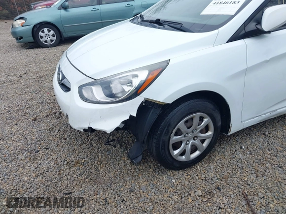 2012 Hyundai Accent GLS with VIN KMHCT4AE8CU207332, listed as a IAAI auction lot 41846183 with 163,190 mi miles. Bid and sale history available at carsss.com. Image 19.