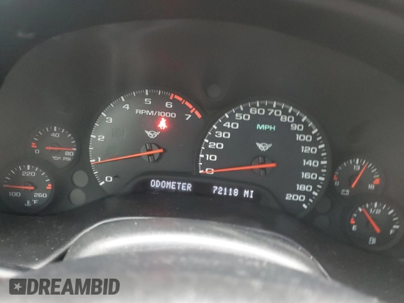 2004 Chevrolet Corvette with VIN 1G1YY22G345105215, listed as a Copart auction lot 86279854 with 72,118 mi miles and Salvage Title. Bid and sale history available at carsss.com. Image 9.