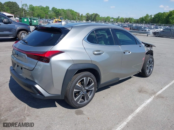2019 Lexus UX with VIN JTHY3JBH7K2006547, listed as a IAAI auction lot 41989840 with 45,758 mi miles. Bid and sale history available at carsss.com. Image 4.