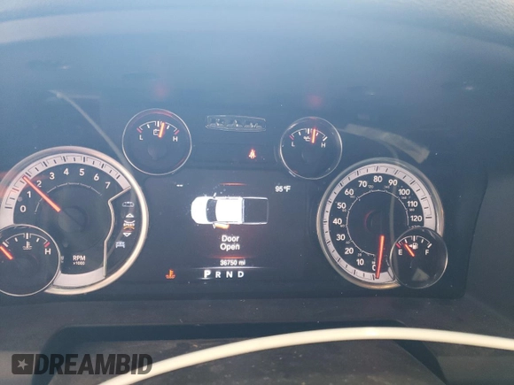 2023 Ram 1500 SLT z VIN 1C6RR7LG4PS575335, wystawiony jako Copart lot #52293125 z przebiegiem 36 750 mil mil oraz Nie do naprawy • Non repairable. Historia ofert i sprzedaży dostępna na DreamBid. Obrazek 9.