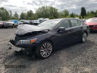 2014 Acura RLX Tech Pkg with VIN JH4KC1F56EC003918, listed as a Copart auction lot 68120414 with 76,951 mi miles and Salvage Title. Bid and sale history available at carsss.com. Image 1.