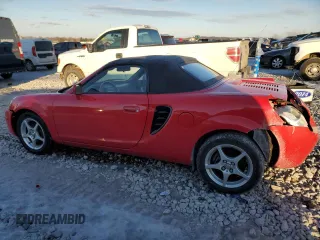 2002 Toyota MR2 z VIN JTDFR320720051674, wystawiony jako Copart lot #44495865 z przebiegiem 76 439 mil mil oraz Czysty tytuł • Clean title. Historia ofert i sprzedaży dostępna na DreamBid. Obrazek 2.
