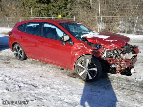 2017 Subaru Impreza Sport with VIN 4S3GTAK66H1725802, listed as a Copart auction lot 42935115 with 50,588 mi miles and Salvage Title. Bid and sale history available at carsss.com. Image 4.