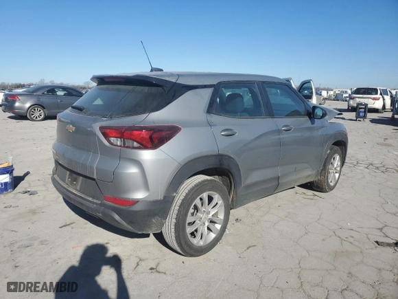 2023 Chevrolet TrailBlazer LS with VIN KL79MMS21PB173796, listed as a Copart auction lot 47354845 with 39,311 mi miles and Salvage Title. Bid and sale history available at carsss.com. Image 3.