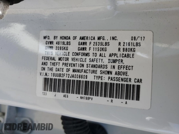 2018 Acura TLX Advance with VIN 19UUB2F72JA008609, listed as a Copart auction lot 50388435 with 113,389 mi miles and Salvage Title. Bid and sale history available at DreamBid. Image 14.