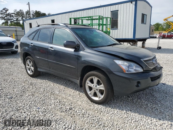 2008 Lexus RX 400h with VIN JTJGW31U582851546, listed as a Copart auction lot 52691335 with 152,790 mi miles and Salvage Title. Bid and sale history available at DreamBid. Image 4.
