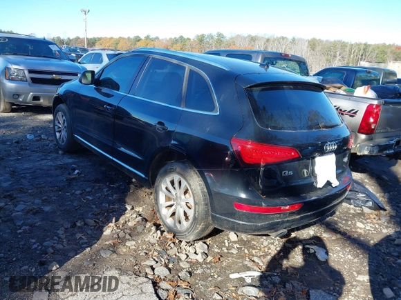 2013 Audi Q5 Premium with VIN WA1CFAFPXDA054082, listed as a IAAI auction lot 41086963 with 162,283 mi miles. Bid and sale history available at carsss.com. Image 3.