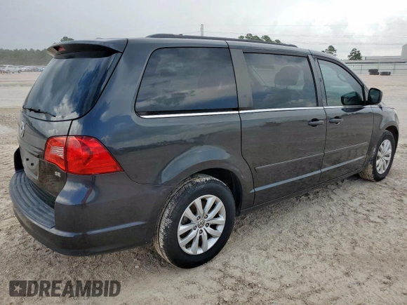 2012 Volkswagen Routan SE with VIN 2C4RVABG4CR390524, listed as a Copart auction lot 63058185 with 146,380 mi miles and Salvage title. Bid and sale history available at DreamBid. Image 3.