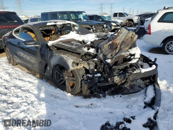 2019 BMW 8 Series M850i xDrive with VIN WBABC4C57KBJ35799, listed as a Copart auction lot 85786014 with Not provided miles and Salvage title. Bid and sale history available at DreamBid. Image 4.