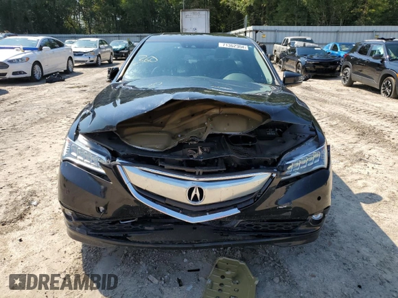 2016 Acura TLX Advance with VIN 19UUB2F77GA005343, listed as a Copart auction lot 71362304 with 124,115 mi miles and Salvage title. Bid and sale history available at DreamBid. Image 5.