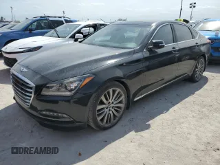2015 Hyundai Genesis 5.0L with VIN KMHGN4JFXFU067518, listed as a Copart auction lot 75999994 with 0 mi miles and Non Repairable. Bid and sale history available at carsss.com. Image 1.