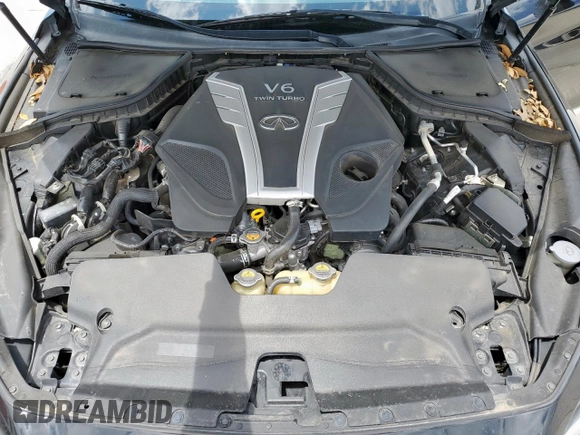 2016 Infiniti Q50 Premium with VIN JN1EV7AP1GM304441, listed as a Copart auction lot 58444905 with 98,371 mi miles and Salvage title. Bid and sale history available at DreamBid. Image 11.