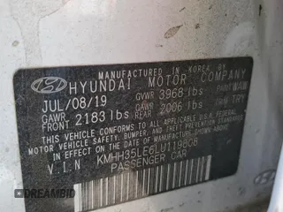 2020 Hyundai Elantra GT with VIN KMHH35LE6LU119808, listed as a Copart auction lot 51030714 with 46,660 mi miles and Clean Title. Bid and sale history available at carsss.com. Image 12.