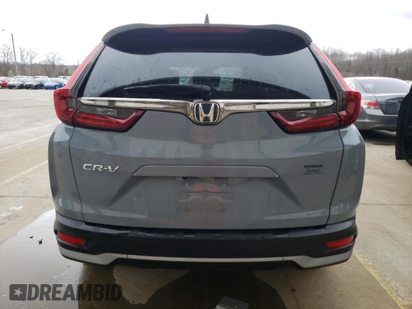 2020 Honda CR-V EX-L with VIN 2HKRW1H85LH405624, listed as a Copart auction lot 49845785 with 57,485 mi miles and Salvage Title. Bid and sale history available at carsss.com. Image 6.
