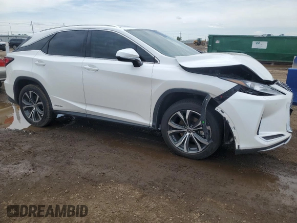 2020 Lexus RX 450h with VIN 2T2HGMDA0LC047964, listed as a Copart auction lot 58423355 with 26,140 mi miles and Salvage title. Bid and sale history available at DreamBid. Image 4.