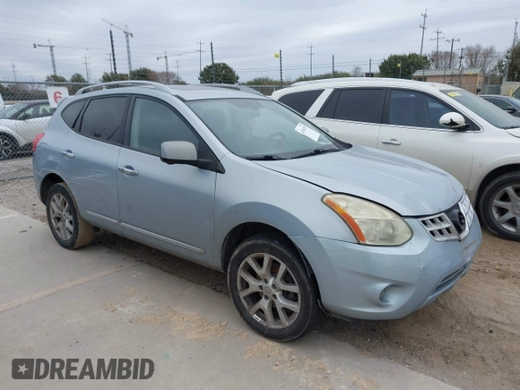2012 Nissan Rogue S with VIN JN8AS5MT3CW269650, listed as a IAAI auction lot 41365707 with 127,485 mi miles. Bid and sale history available at carsss.com. Image 1.