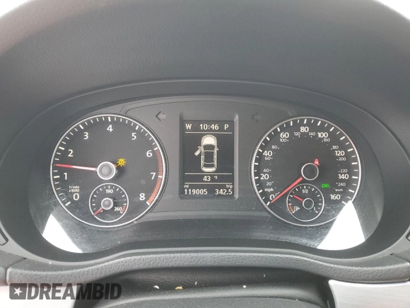 2013 Volkswagen Passat SE with VIN 1VWBH7A38DC086825, listed as a Copart auction lot 49668035 with 119,005 mi miles and Salvage title. Bid and sale history available at DreamBid. Image 9.