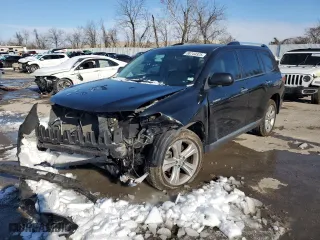 2013 Toyota Highlander Limited with VIN 5TDYK3EH5DS108999, listed as a Copart auction lot 88744325 with 163,707 mi miles and Salvage Title. Bid and sale history available at carsss.com. Image 1.