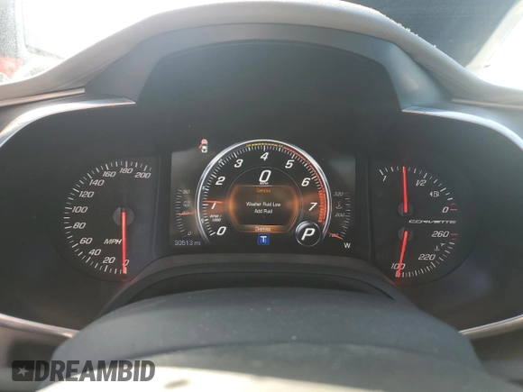 2019 Chevrolet Corvette 2LT with VIN 1G1YD3D77K5109327, listed as a Copart auction lot 62722504 with 30,513 mi miles and Salvage Title. Bid and sale history available at carsss.com. Image 9.