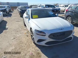 2022 Genesis G70 2.0T with VIN KMTG34TA7NU103998, listed as a IAAI auction lot 41144708 with 88,553 mi miles. Bid and sale history available at carsss.com. Image 1.