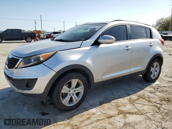 2013 Kia Sportage LX with VIN KNDPB3A25D7532576, listed as a Copart auction lot 52648775 with 92,335 mi miles and Salvage Title. Bid and sale history available at carsss.com. Image 1.