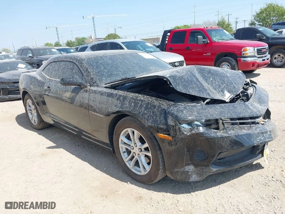 2015 Chevrolet Camaro LS with VIN 2G1FB1E3XF9198090, listed as a IAAI auction lot 41840601 with 87,129 mi miles. Bid and sale history available at carsss.com. Image 1.