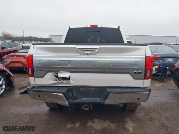 2018 Ford F-150 XL with VIN 1FTFW1E14JFE67744, listed as a IAAI auction lot 41525025 with 107,606 mi miles. Bid and sale history available at carsss.com. Image 16.