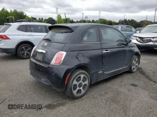2015 FIAT 500e with VIN 3C3CFFGE6FT615443, listed as a Copart auction lot 71840424 with 0 mi miles and Clean Title. Bid and sale history available at carsss.com. Image 3.