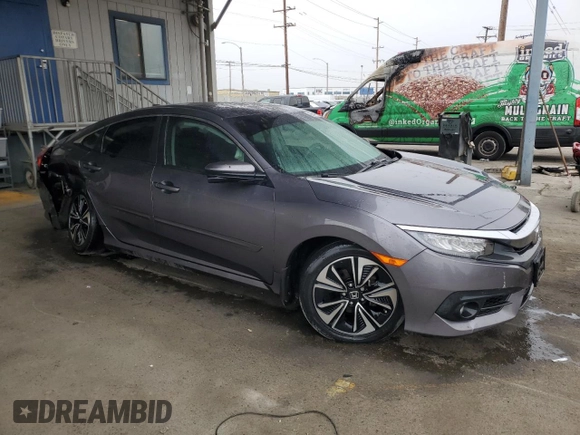 2017 Honda Civic EX-T with VIN 19XFC1E35HE025781, listed as a Copart auction lot 86447594 with Not Provided miles and Salvage Title. Bid and sale history available at DreamBid. Image 4.