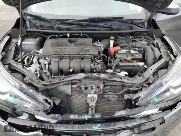 2019 Nissan Sentra S with VIN 3N1AB7AP7KY233842, listed as a Copart auction lot 50084135 with 77,600 mi miles and Salvage Title. Bid and sale history available at carsss.com. Image 11.