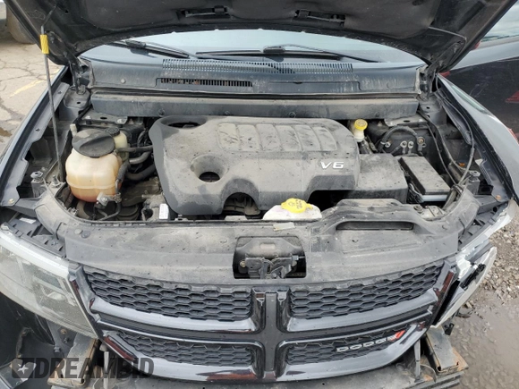 2016 Dodge Journey R/T z VIN 3C4PDCEG5GT174038, wystawiony jako Copart lot #58149085 z przebiegiem 90 721 mil mil oraz Szkoda całkowita • Salvage title. Historia ofert i sprzedaży dostępna na DreamBid. Obrazek 12.