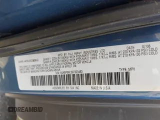 2009 Subaru Outback Limited с VIN 4S4BP66C397323483, выставлен на аукционе IAAI как лот 42661584 с пробегом 226 580 миль миль и . История ставок и продаж доступна на DreamBid. Изображение 9.