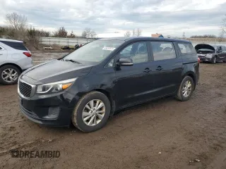 2015 Kia Sedona L with VIN KNDMA5C11F6021090, listed as a Copart auction lot 86633574 with 147,359 mi miles and Clean Title. Bid and sale history available at carsss.com. Image 1.