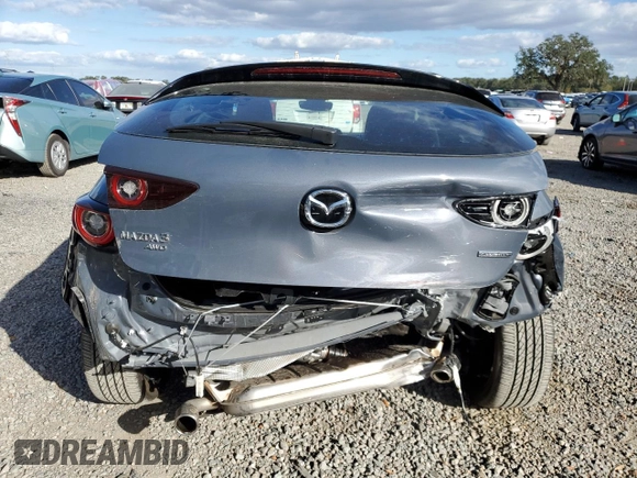 2023 Mazda 3 S Carbon Edition with VIN JM1BPBLM6P1608818, listed as a Copart auction lot 84762364 with 15,411 mi miles and Non repairable. Bid and sale history available at DreamBid. Image 6.