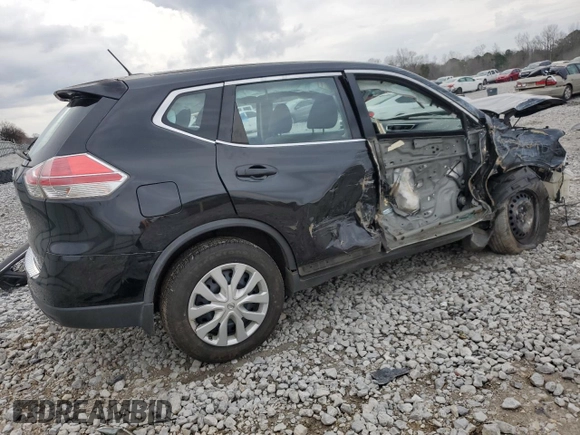 2016 Nissan Rogue S with VIN KNMAT2MT1GP650422, listed as a Copart auction lot 43955975 with 186,620 mi miles and Salvage Title. Bid and sale history available at DreamBid. Image 3.