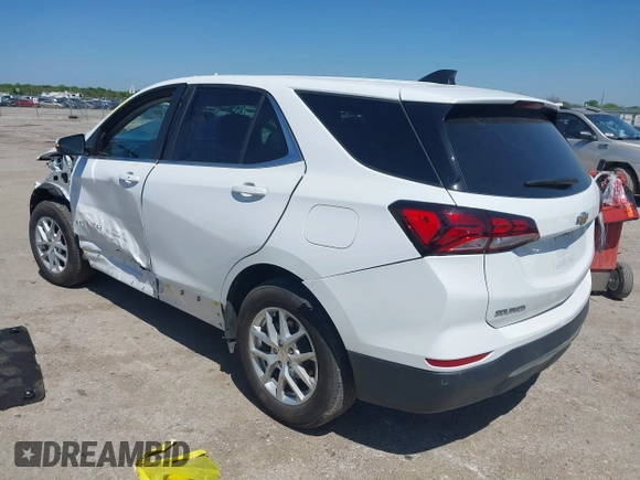 2024 Chevrolet Equinox LT with VIN 3GNAXKEG0RS177209, listed as a IAAI auction lot 41978401 with 16,631 mi miles and . Bid and sale history available at DreamBid. Image 3.