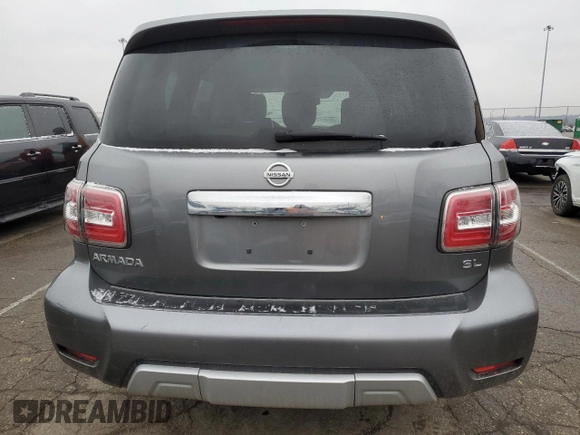 2018 Nissan Armada SV with VIN JN8AY2NC7J9550101, listed as a Copart auction lot 44971355 with 136,149 mi miles and Clean Title. Bid and sale history available at carsss.com. Image 6.