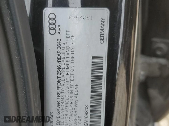 2016 Audi A6 2.0T Premium Plus with VIN WAUDFAFC3GN169303, listed as a Copart auction lot 45297885 with 101,065 mi miles and Clean Title. Bid and sale history available at carsss.com. Image 12.