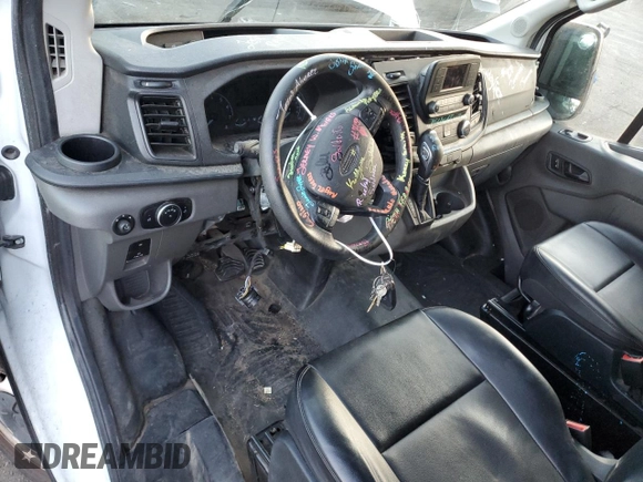 2021 Ford Transit Cargo with VIN 1FTBR1C88MKA31593, listed as a Copart auction lot 70064724 with 78,803 mi miles and Clean Title. Bid and sale history available at DreamBid. Image 8.