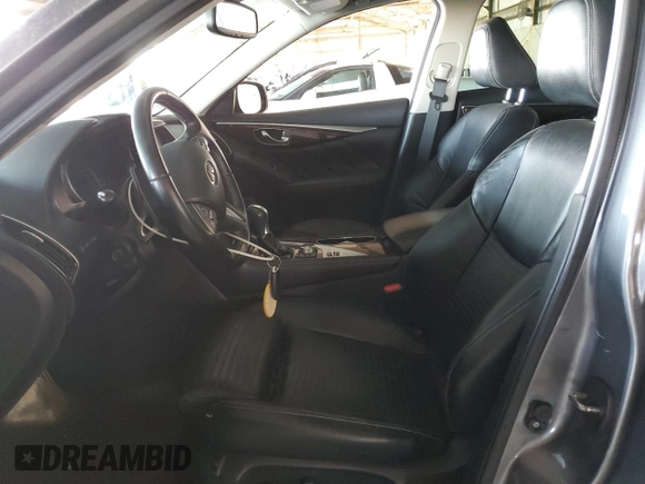 2015 Infiniti Q50 Premium with VIN JN1BV7AP1FM342088, listed as a Copart auction lot 56920195 with 106,585 mi miles and Salvage title. Bid and sale history available at DreamBid. Image 7.