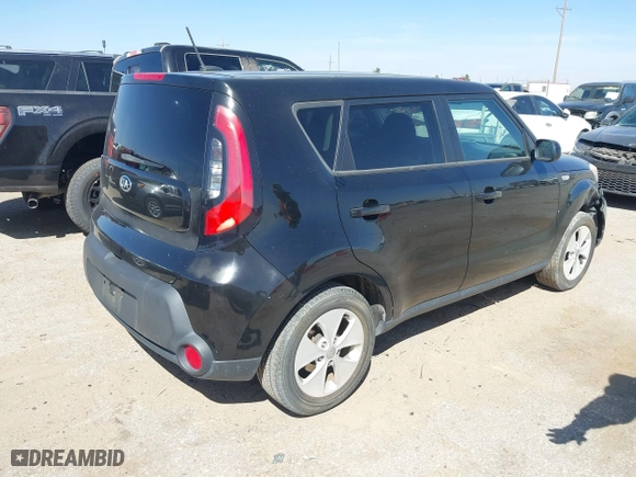 2014 Kia Soul with VIN KNDJN2A29E7073576, listed as a IAAI auction lot 41715382 with 99,156 mi miles. Bid and sale history available at carsss.com. Image 4.