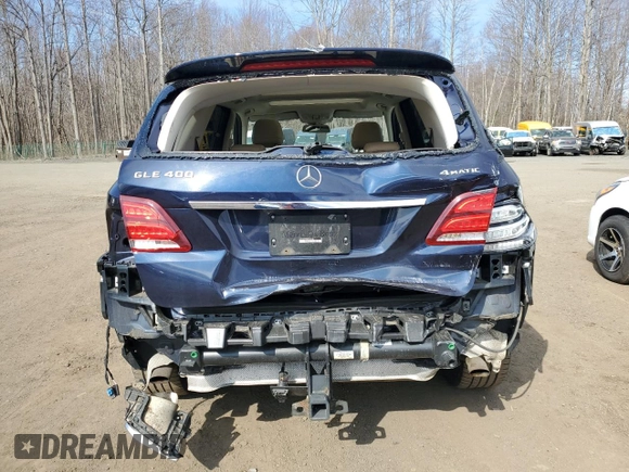 2019 Mercedes-Benz GLE 400 with VIN 4JGDA5GB9KB215933, listed as a Copart auction lot 50123975 with 104,703 mi miles and Salvage title. Bid and sale history available at DreamBid. Image 6.