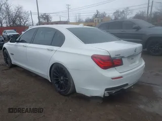2015 BMW 7 Series 750Li xDrive with VIN WBAYF8C58FD655044, listed as a IAAI auction lot 41847227 with Not Provided miles and . Bid and sale history available at carsss.com. Image 3.