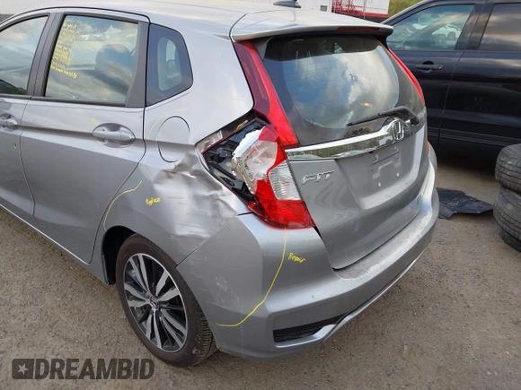 2018 Honda Fit EX-L with VIN 3HGGK5H97JM705564, listed as a IAAI auction lot 42064209 with 43,744 mi miles. Bid and sale history available at carsss.com. Image 6.
