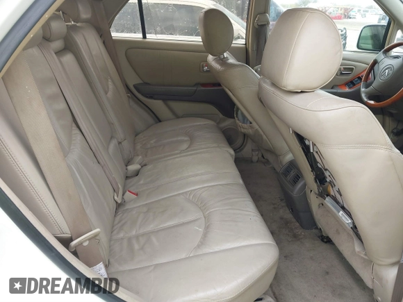 2002 Lexus RX with VIN JTJGF10U220126432, listed as a IAAI auction lot 41696589 with 166,529 mi miles. Bid and sale history available at carsss.com. Image 8.