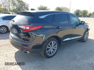 2023 Acura RDX w/Technology Package with VIN 5J8TC2H50PL008965, listed as a IAAI auction lot 40818930 with 18,061 mi miles. Bid and sale history available at carsss.com. Image 4.