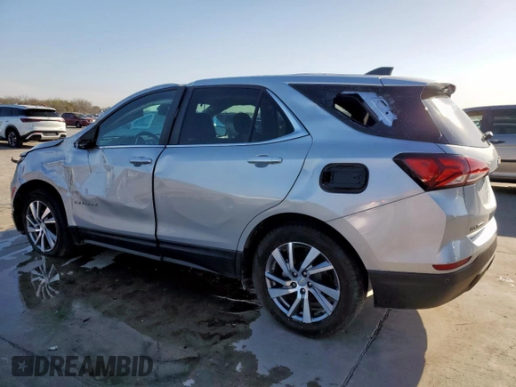 2022 Chevrolet Equinox LT with VIN 3GNAXKEV2NL212058, listed as a Copart auction lot 50015495 with 44,651 mi miles and Salvage Title. Bid and sale history available at DreamBid. Image 2.